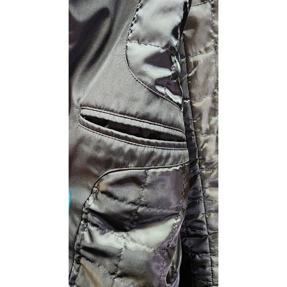 Kenneth Cole Reaction Mens Hooded Black Jacket With Zip & Button Closures Multip - Picture 11 of 15